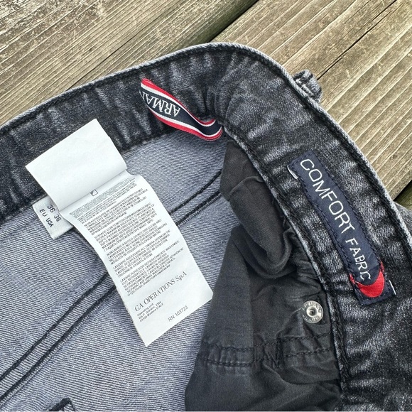 Men’s Armani Black Denim Comfort Fabric Jeans - Picture 5 of 7